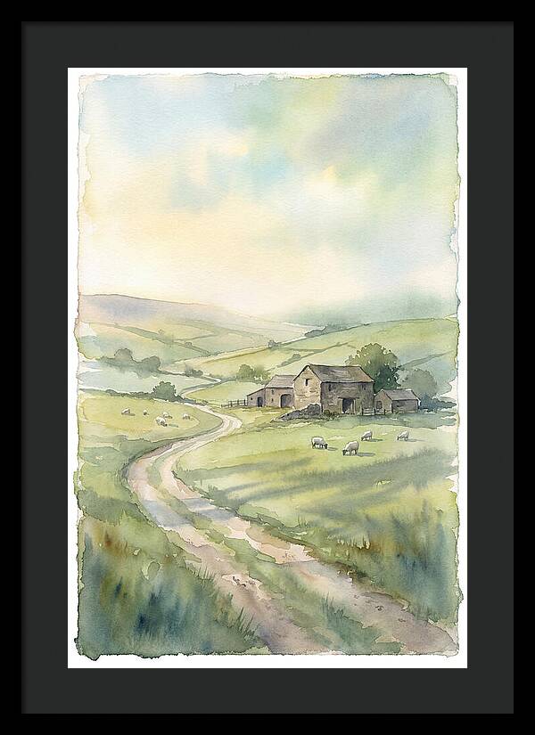 Serene Watercolor Landscape