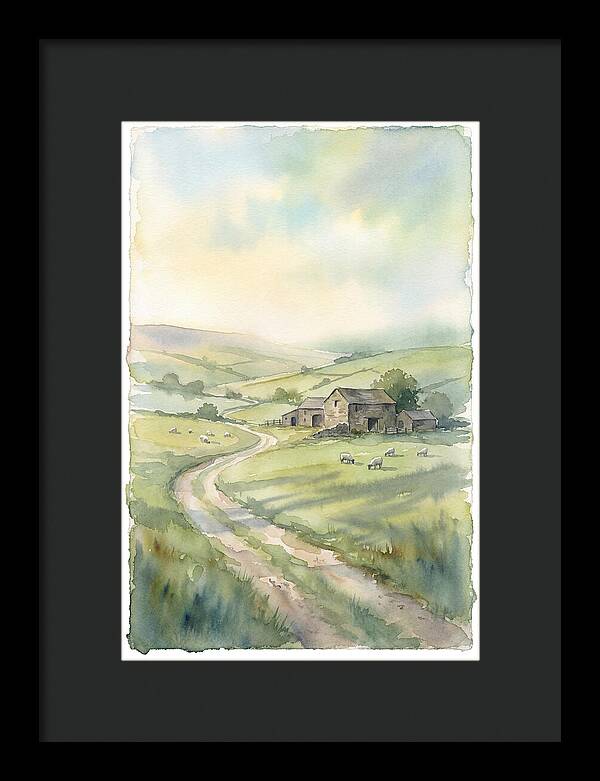 Serene Watercolor Landscape