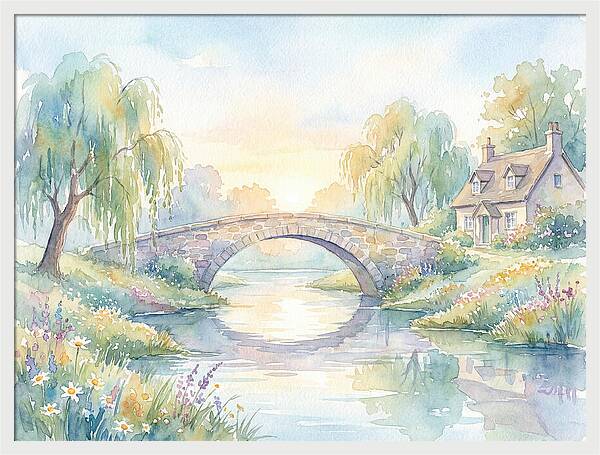Serene Waters Beneath The Arch