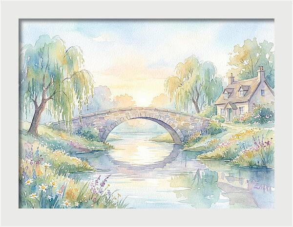 Serene Waters Beneath The Arch