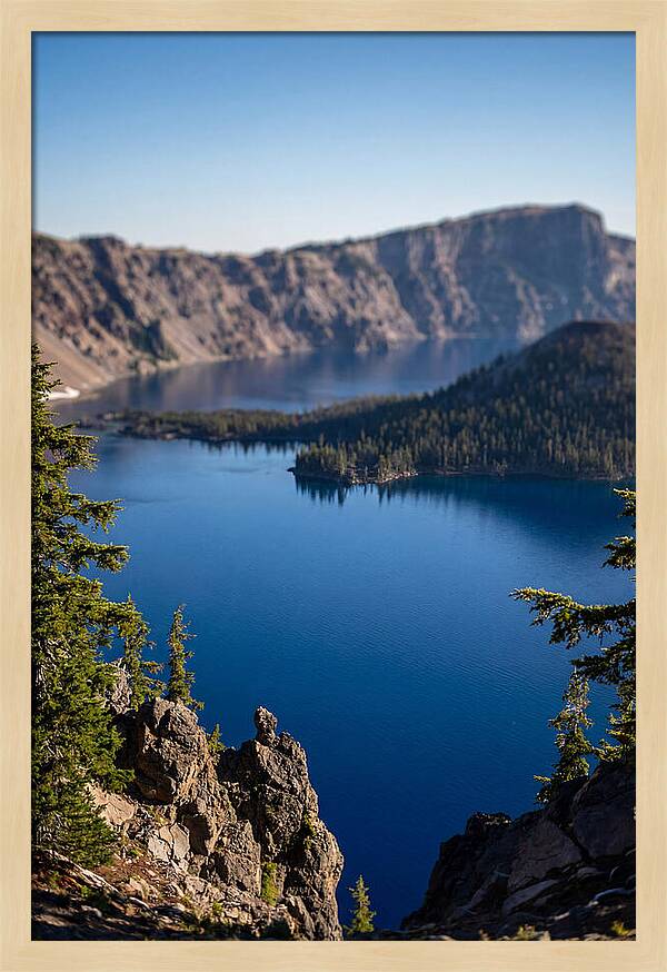 Serene Waters Of Crater Lake