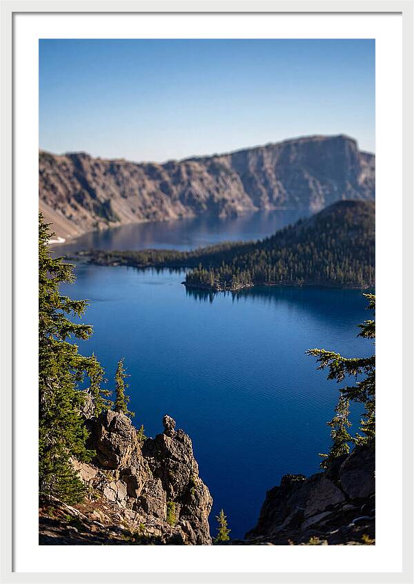 Serene Waters Of Crater Lake