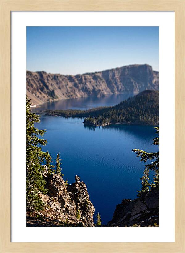 Serene Waters Of Crater Lake