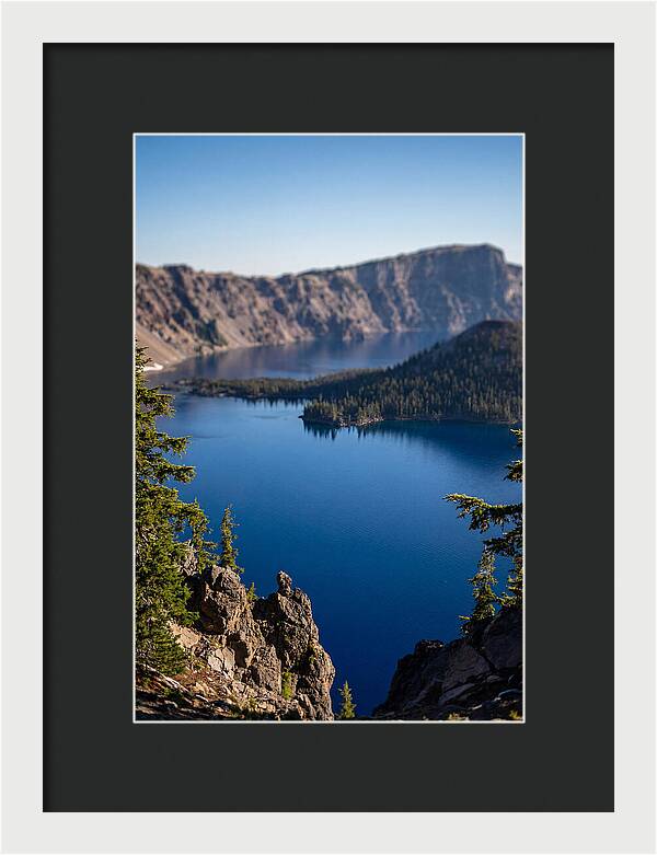 Serene Waters Of Crater Lake