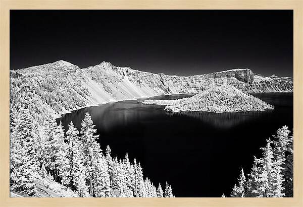 Serene Waters Of Crater Lake