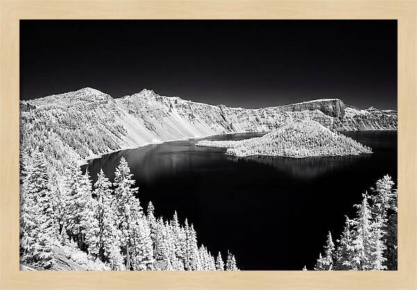 Serene Waters Of Crater Lake