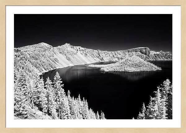 Serene Waters Of Crater Lake