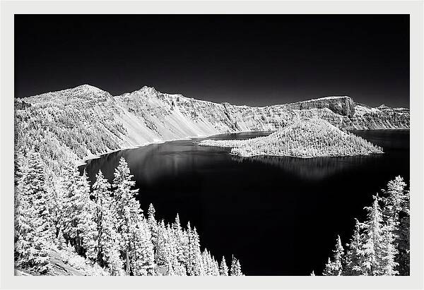 Serene Waters Of Crater Lake