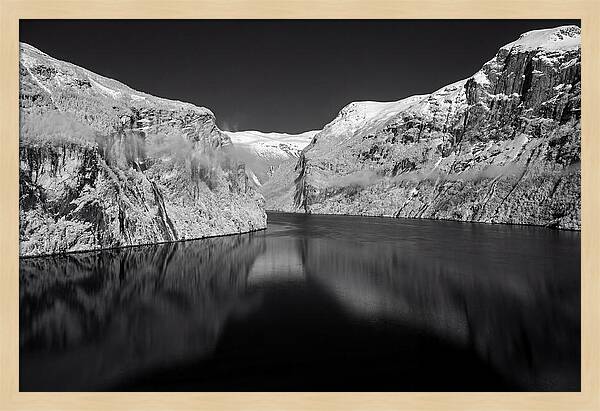 Serene Waters Of The Fjord
