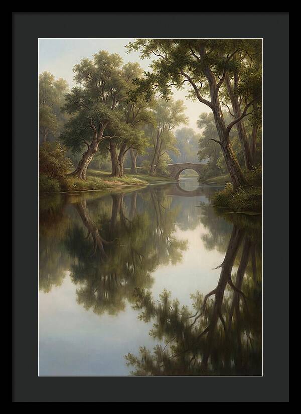 Serene Waterscape Reflection