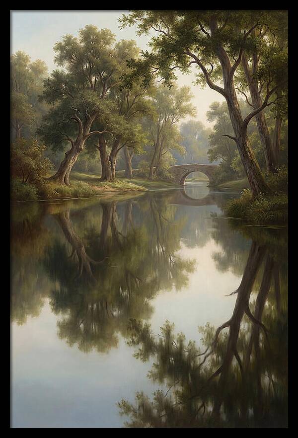 Serene Waterscape Reflection