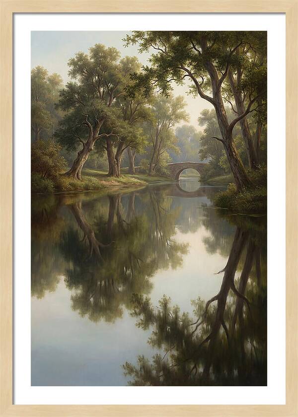 Serene Waterscape Reflection