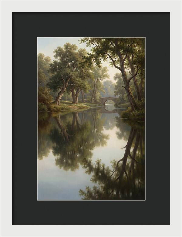 Serene Waterscape Reflection