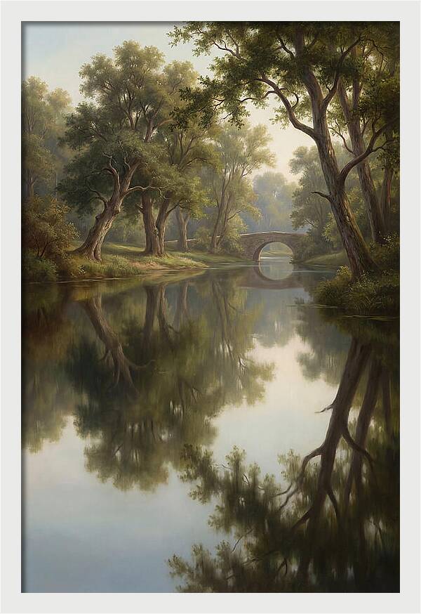 Serene Waterscape Reflection