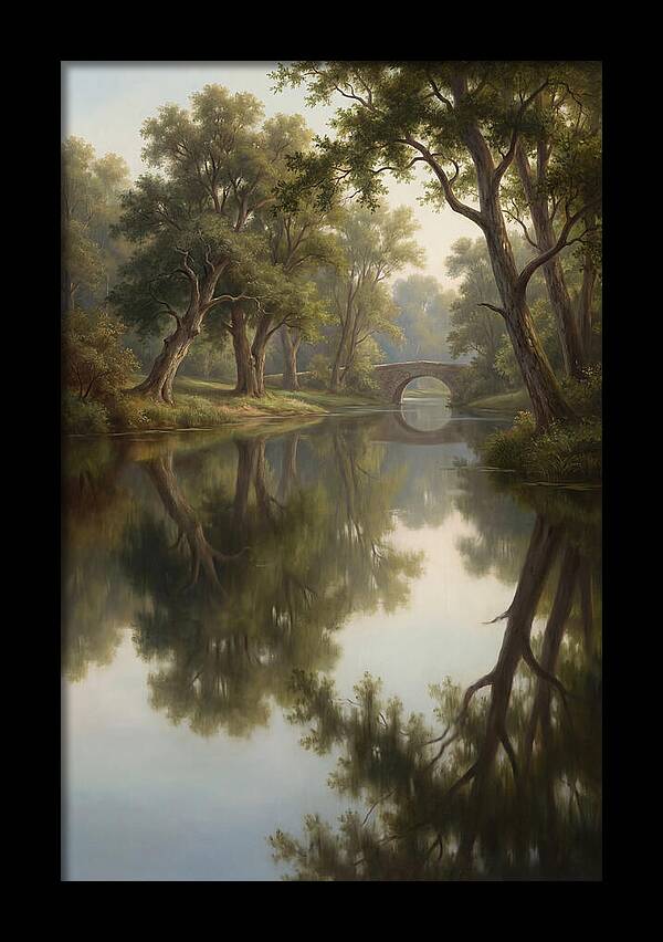 Serene Waterscape Reflection