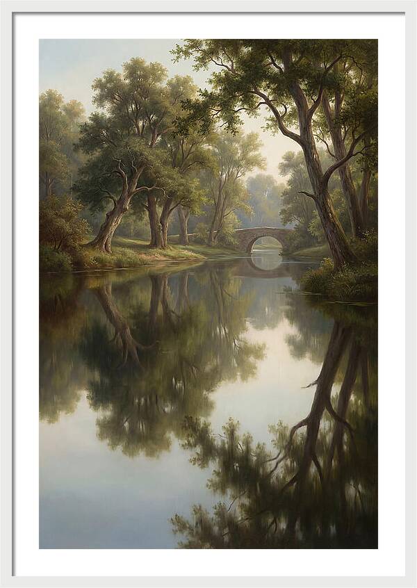 Serene Waterscape Reflection