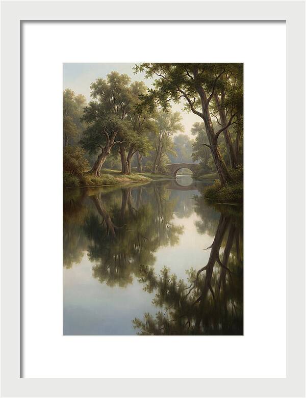 Serene Waterscape Reflection