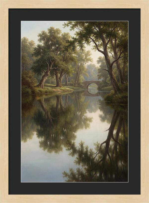 Serene Waterscape Reflection