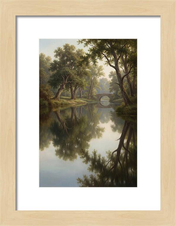 Serene Waterscape Reflection
