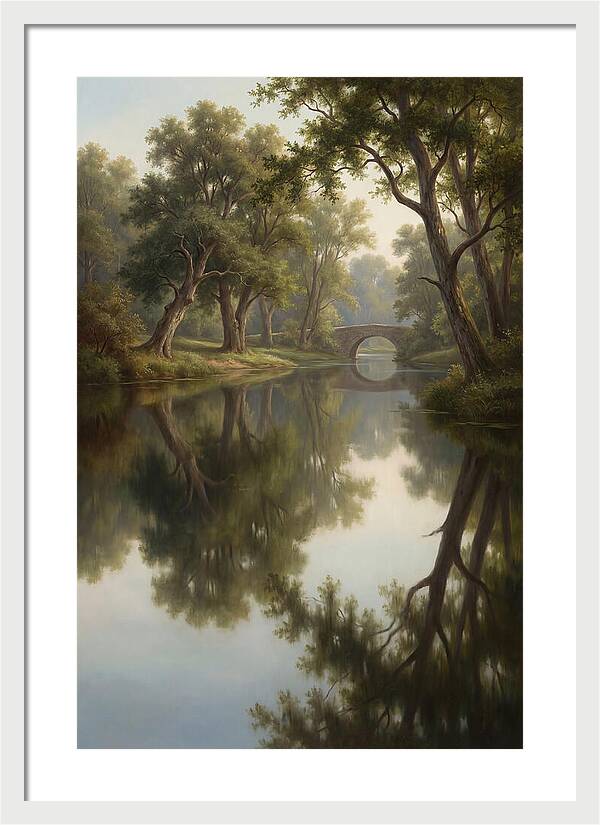Serene Waterscape Reflection