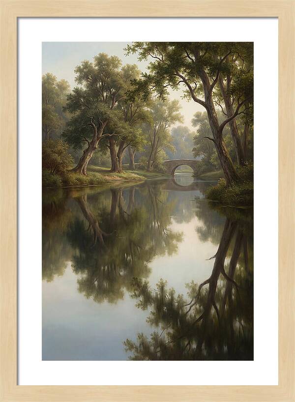 Serene Waterscape Reflection