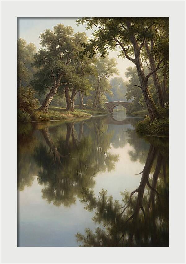 Serene Waterscape Reflection