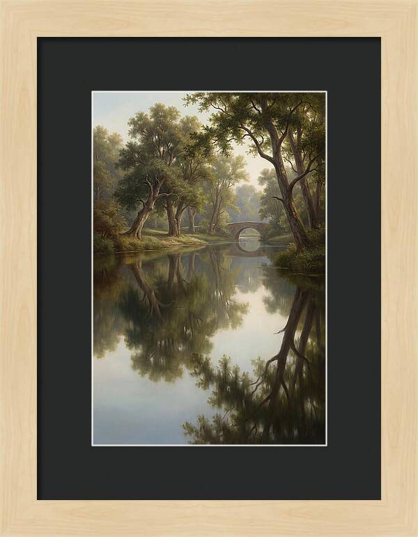 Serene Waterscape Reflection