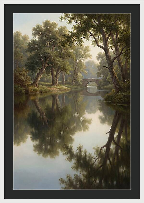 Serene Waterscape Reflection
