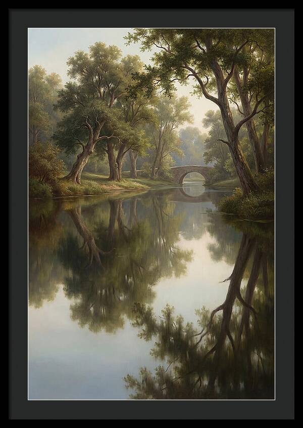 Serene Waterscape Reflection