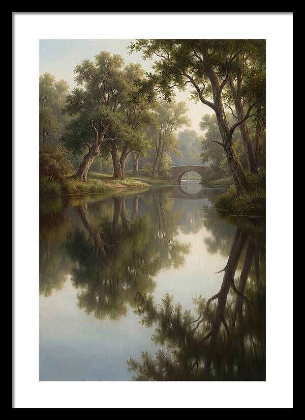 Serene Waterscape Reflection