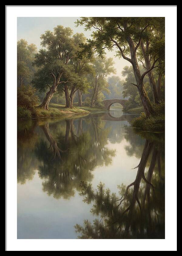 Serene Waterscape Reflection