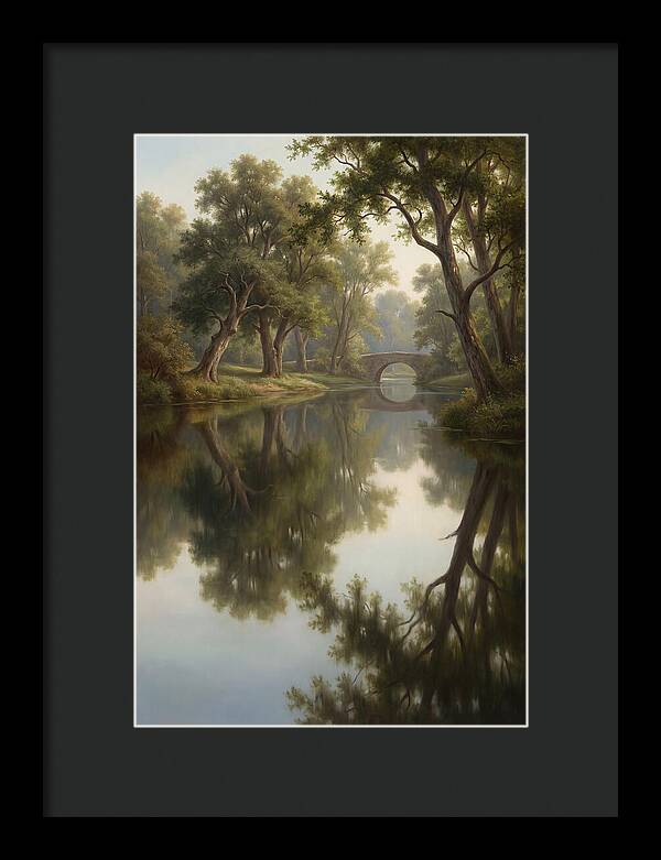 Serene Waterscape Reflection