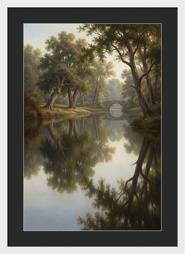 Serene Waterscape Reflection