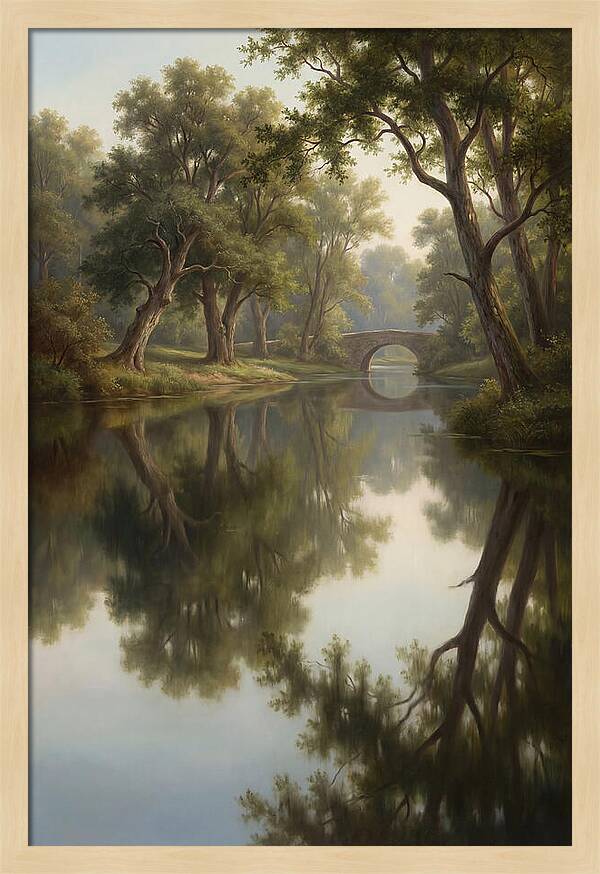 Serene Waterscape Reflection