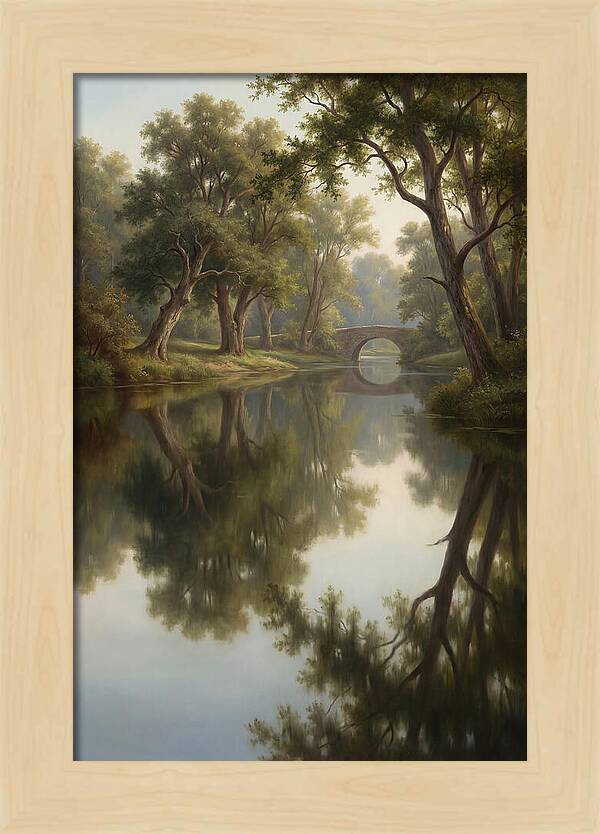Serene Waterscape Reflection