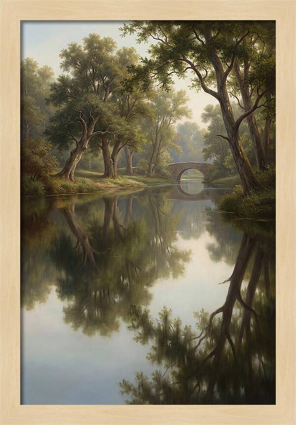 Serene Waterscape Reflection