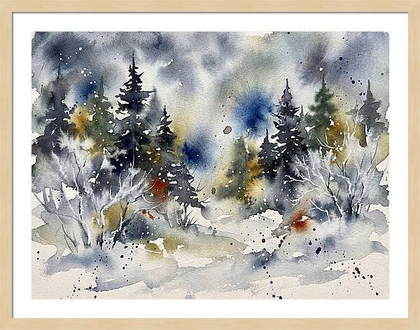 Serene Winter Forest