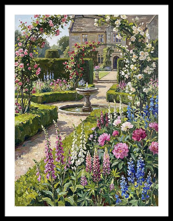 Serenity Among English Blooms
