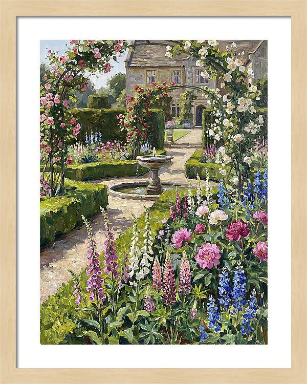 Serenity Among English Blooms