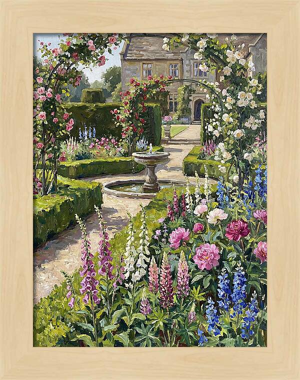 Serenity Among English Blooms