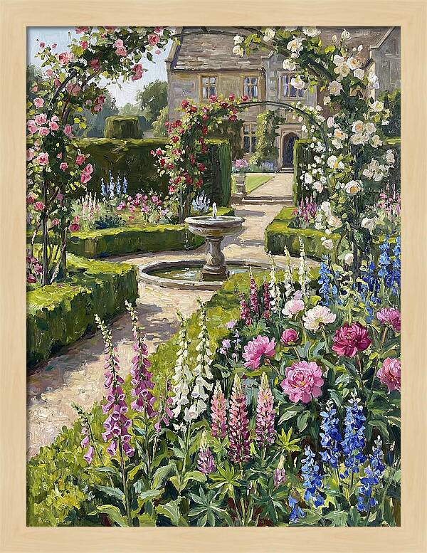 Serenity Among English Blooms