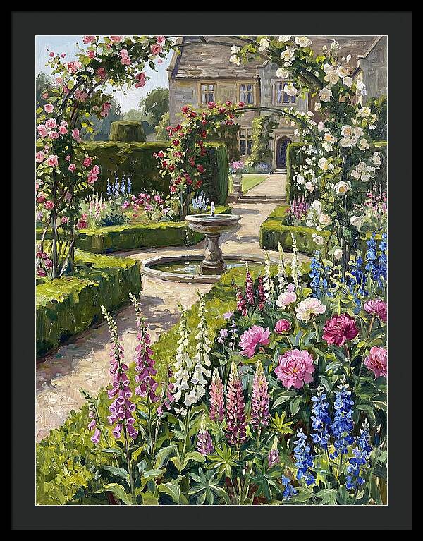 Serenity Among English Blooms