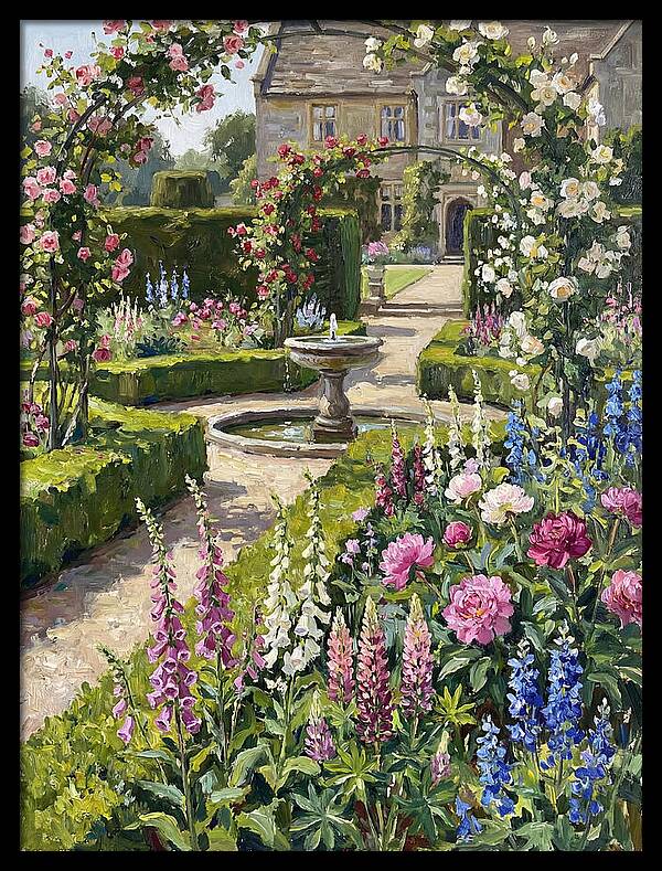 Serenity Among English Blooms
