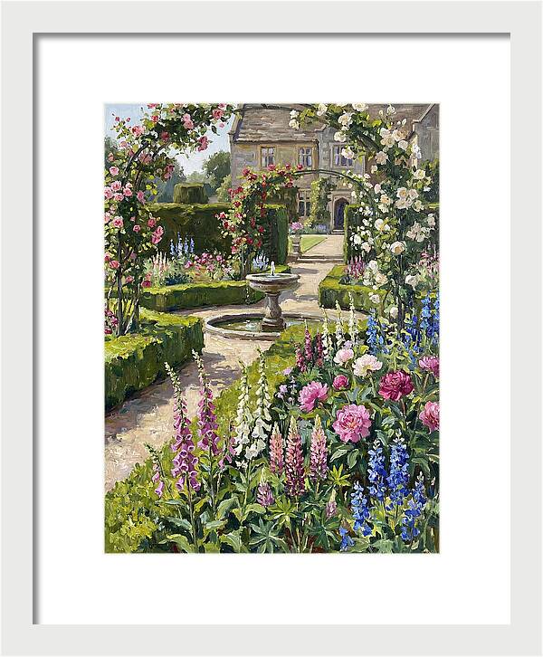 Serenity Among English Blooms