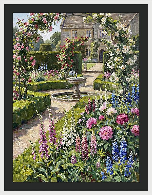 Serenity Among English Blooms
