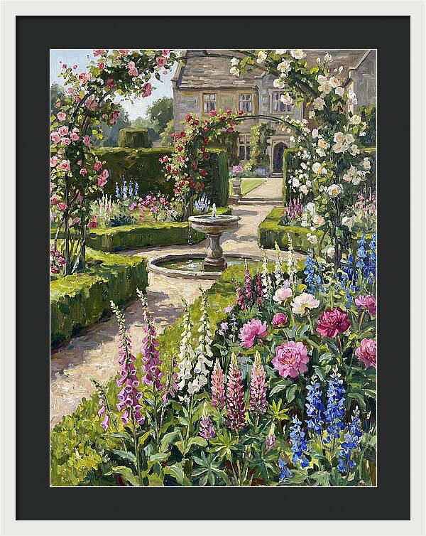 Serenity Among English Blooms