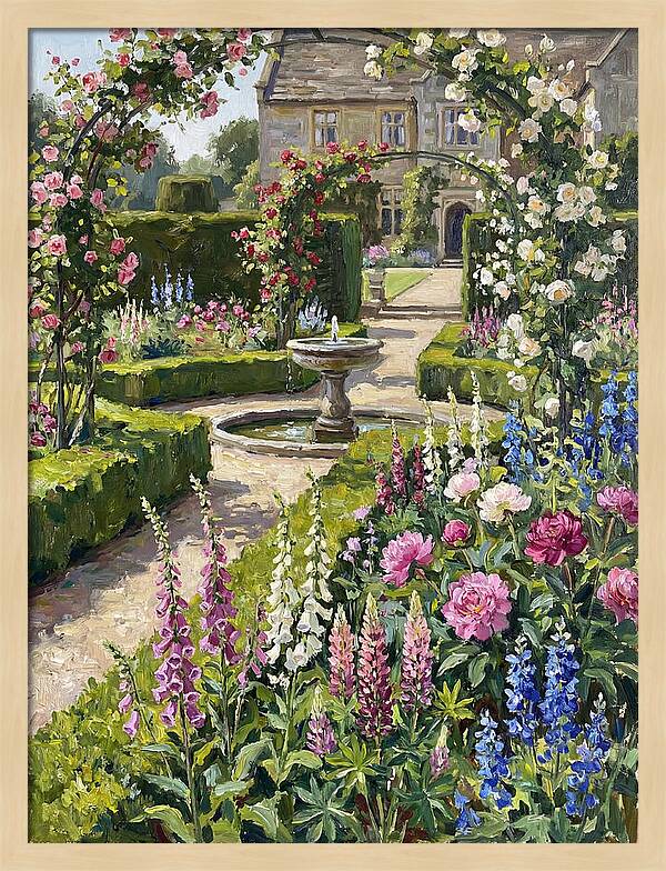 Serenity Among English Blooms
