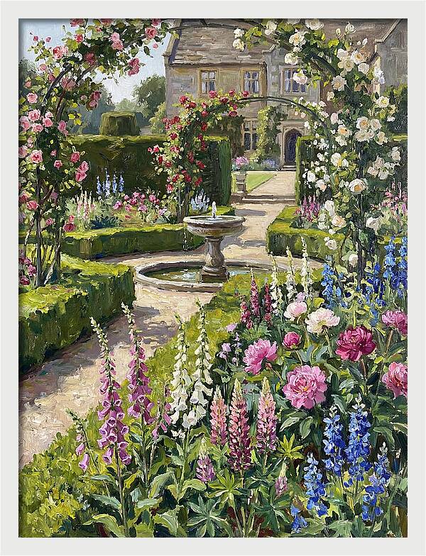 Serenity Among English Blooms