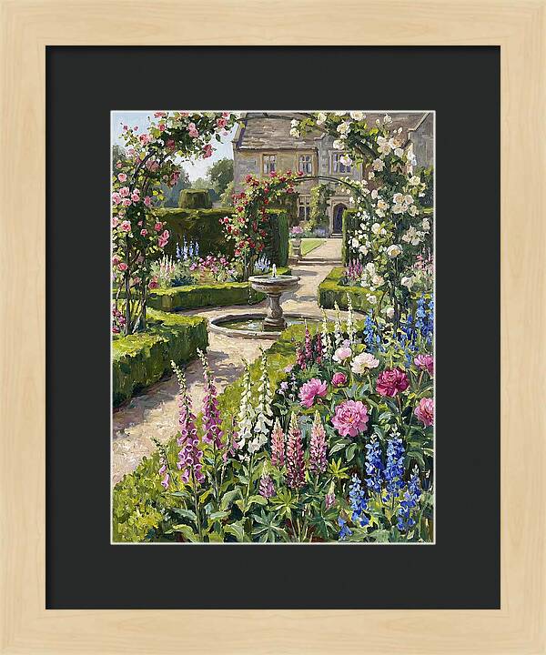 Serenity Among English Blooms