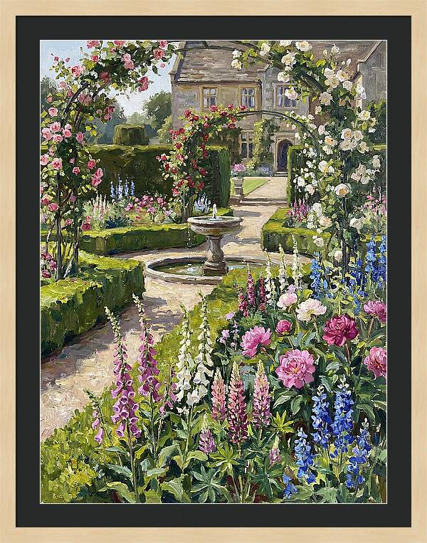 Serenity Among English Blooms